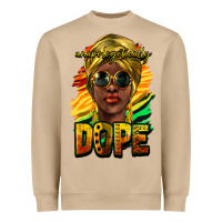 Mushroom unapologetically dope afro Heavyweight Sweatshirt - NancyCooperArtShop