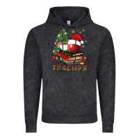 Vintage Black Teacher With Christmas Tree Vintage Hoodie - BundleAndBundleShop