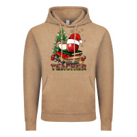 Vintage Coffee Teacher With Christmas Tree Vintage Hoodie - BundleAndBundleShop