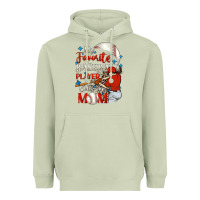 Matcha My favorite baseball player calls me mom Heavyweight Hoodie - FaDigitalArtStudio