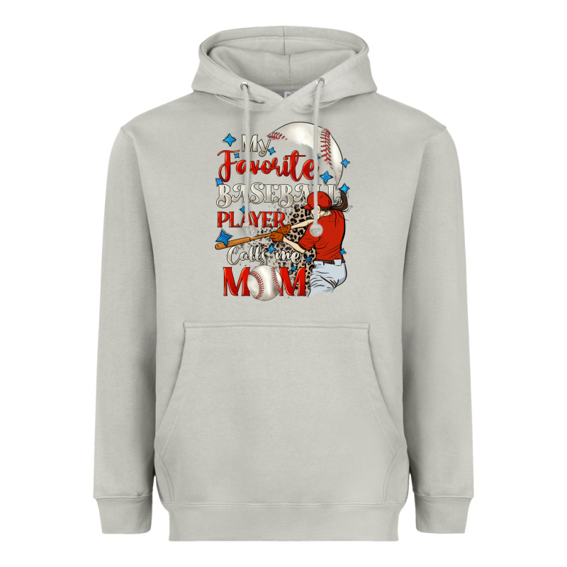 My Favorite Baseball Player Calls Me Mom Heavyweight Hoodie by FaDigitalArtStudio | Teevron