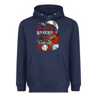Navy My favorite baseball player calls me mom Heavyweight Hoodie - FaDigitalArtStudio