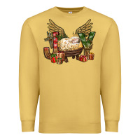 Antique Gold joy christmas with baby jesus bbs Premium Sweatshirt - BundleAndBundleShop