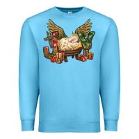 Ocean Blue joy christmas with baby jesus bbs Premium Sweatshirt - BundleAndBundleShop