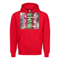 Red Mama leopard Zipper Hoodie - CowGirlArtShop