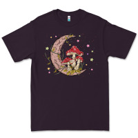 Plum moon and mushrooms Premium Tee - MaliasSmallBusiness