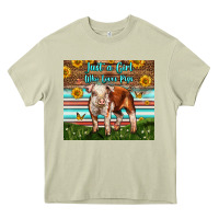 Mossy Just A Girl Who Loves Pig Heavy Core Tee - LillyAllenDesigns