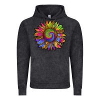 Vintage Black tie dye sunflower Vintage Hoodie - RanaPortraitStore