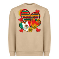 Mushroom Mexican Hearts Heavyweight Sweatshirt - texasbilliewilder