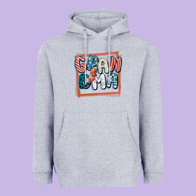 4th Of July Grandma With Lightning Bolt Heavyweight Hoodie Designed By Fadigitalartstudio