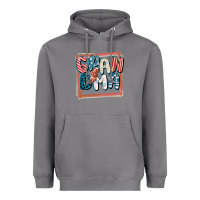 Storm 4th of July grandma with lightning bolt Heavyweight Hoodie - FaDigitalArtStudio