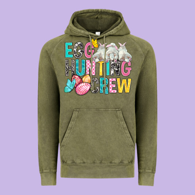 Egg Hunting Crew Easter Vintage Hoodie Designed By Bundleandbundleshop
