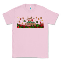 Bubblegum Pink just a girl who loves christmas libbey glass Classic Tee - BundleAndBundleShop
