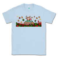 Dusty Blue just a girl who loves christmas libbey glass Classic Tee - BundleAndBundleShop