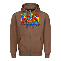 Chestnut Mom Autism life Zipper Hoodie - CowGirlArtShop