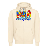 Sandshell Mom Autism life Zipper Hoodie - CowGirlArtShop
