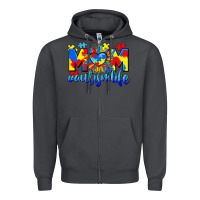 Smoke Mom Autism life Zipper Hoodie - CowGirlArtShop