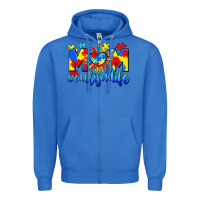 True Royal Mom Autism life Zipper Hoodie - CowGirlArtShop