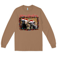 Merry Christmas Cows Long Sleeve Tee | Teevron