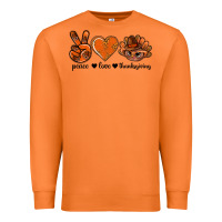 Carrot peace love thanksgiving bbs Premium Sweatshirt - BundleAndBundleShop