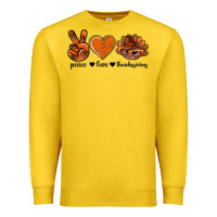Lemon peace love thanksgiving bbs Premium Sweatshirt - BundleAndBundleShop