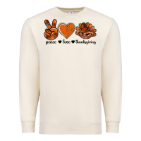 Sandshell peace love thanksgiving bbs Premium Sweatshirt - BundleAndBundleShop
