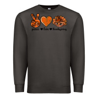 Smoke peace love thanksgiving bbs Premium Sweatshirt - BundleAndBundleShop