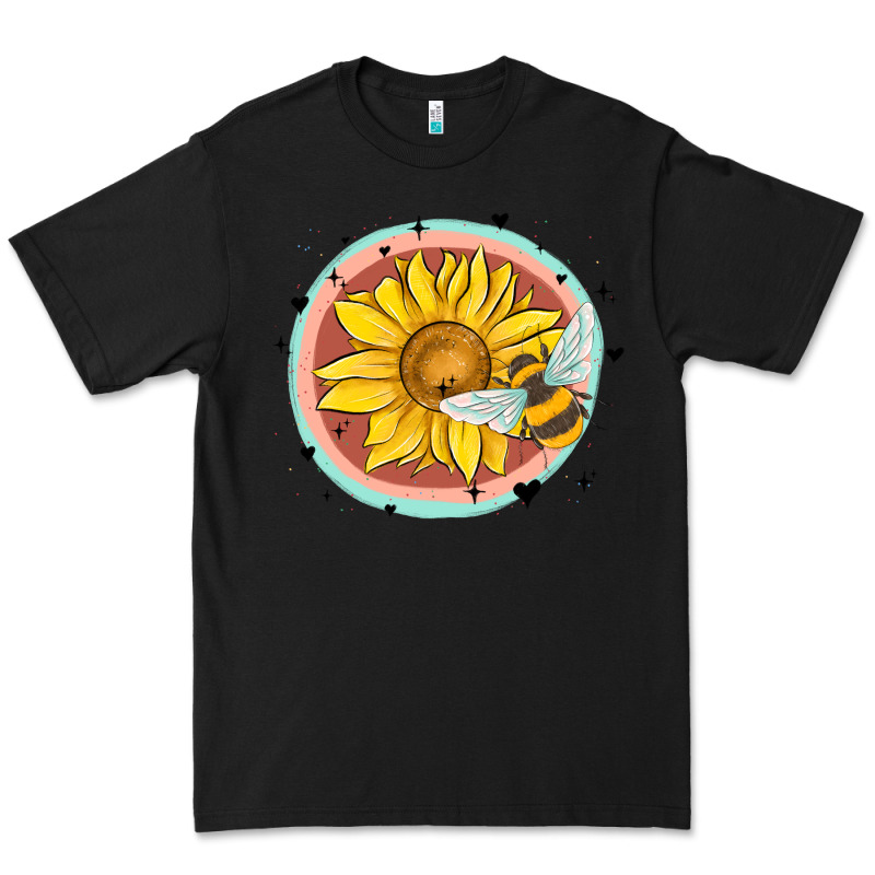 Bee And Sunflower Premium Tee by MaliasSmallBusiness | Teevron