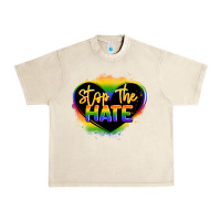 Sandshell stop the hate pride lgbtq heart Urban Heavy Tee - LillyAllenDesigns