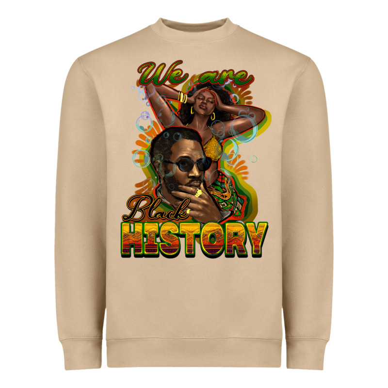 We Are Black History Heavyweight Sweatshirt by NancyCooperArtShop | Teevron