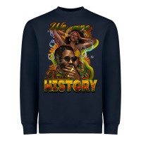 Navy we are black history Heavyweight Sweatshirt - NancyCooperArtShop
