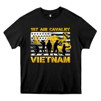 Black 1st air cavalry vietnam veteran Heavy Core Tee - Jasminsmagicworld