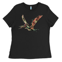 Black Pteranodon Ladies Tee - LillyAllenDesigns