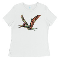 White Pteranodon Ladies Tee - LillyAllenDesigns