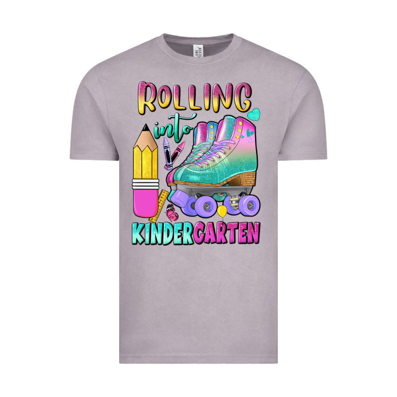 Rolling Into Kindergarten Vintage Tee by BundleAndBundleShop | Teevron