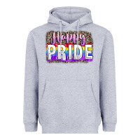 Heather Grey Happy pride Heavyweight Hoodie - FaDigitalArtStudio