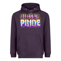 Plum Happy pride Heavyweight Hoodie - FaDigitalArtStudio