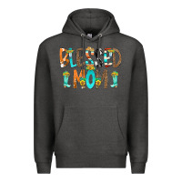Charcoal Heather Blessed Mom Premium Hoodie - CowCowDesign