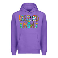 Purple Blessed Mom Premium Hoodie - CowCowDesign