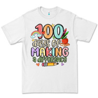 White 100 days of making a difference Premium Tee - MaliasSmallBusiness