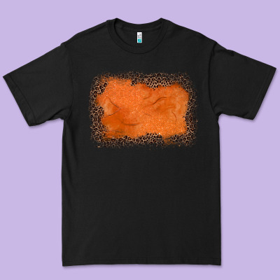 Gemstone Orange Leopard Background Premium Tee Designed By Jahusdesignshop