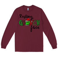 Burgundy Merry Grinch Mas Long Sleeve Tee - Bettercallsaul