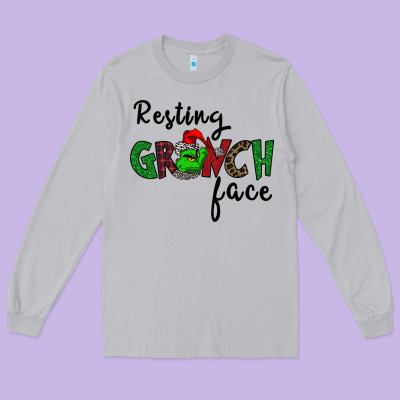 Merry Grinch Mas Long Sleeve Tee Designed By Bettercallsaul