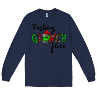Navy Merry Grinch Mas Long Sleeve Tee - Bettercallsaul