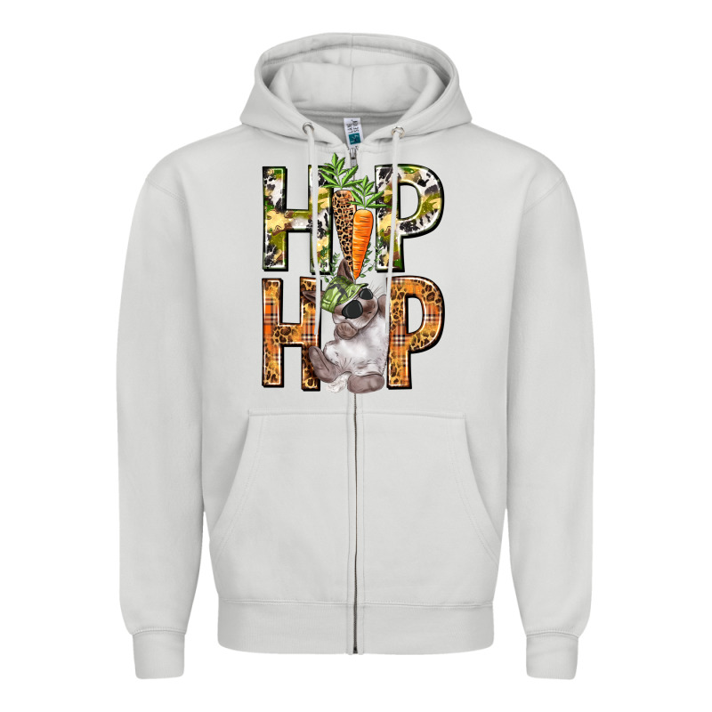 Hip Hop Easter Boy Easter Day Zipper Hoodie by HowdyJamesFarm | Teevron