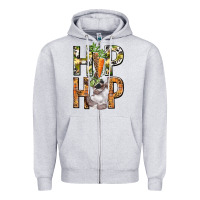 Heather Grey Hip hop Easter boy Easter Day Zipper Hoodie - HowdyJamesFarm