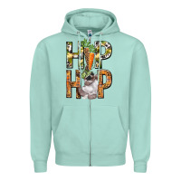 Seafoam Hip hop Easter boy Easter Day Zipper Hoodie - HowdyJamesFarm