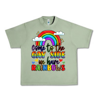 Oil Green come to the gay side we have rainbows Urban Heavy Tee - LillyAllenDesigns