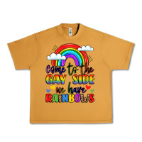 Peanut Butter come to the gay side we have rainbows Urban Heavy Tee - LillyAllenDesigns