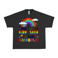 Pigment Black come to the gay side we have rainbows Urban Heavy Tee - LillyAllenDesigns
